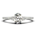 14K White Gold 3 Stone Ring I7905