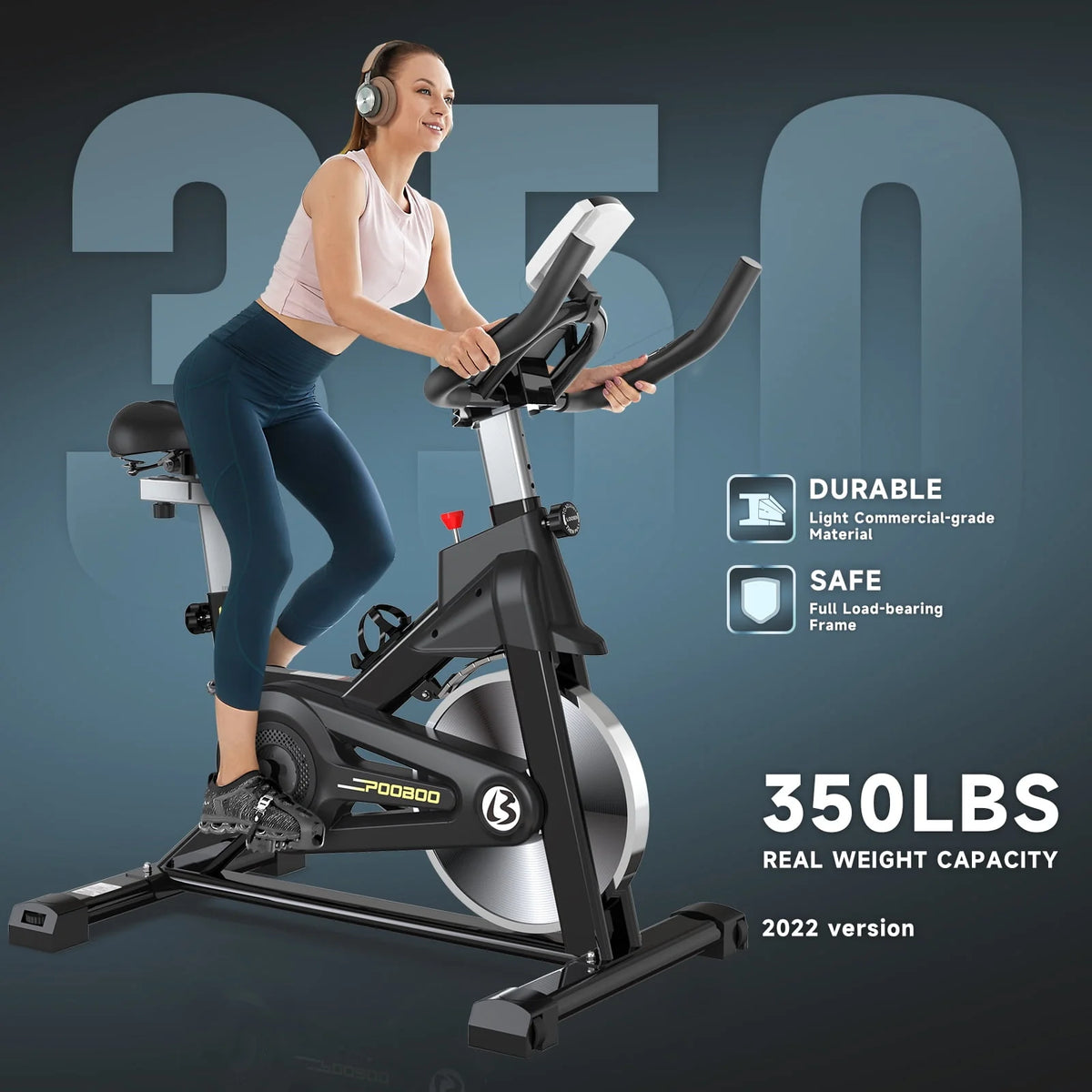 Magnetic Stationary Exercise Bike Blue P808