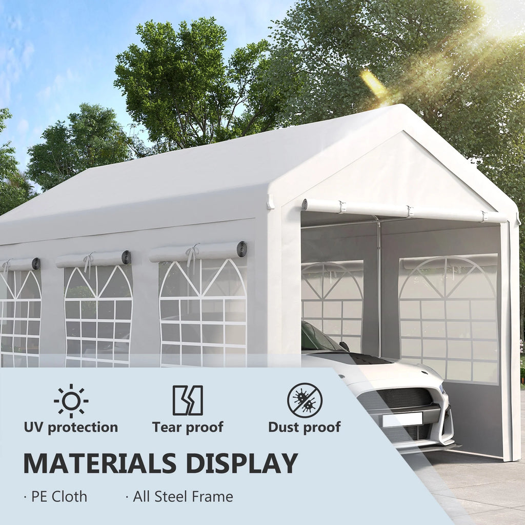 10' x 20' Height Adjustable Carport and Party Tent U813041