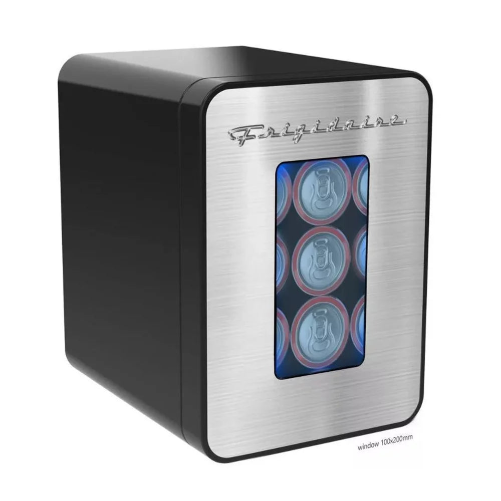 15 Can Mini Fridge with Stainless Steel Door X6815