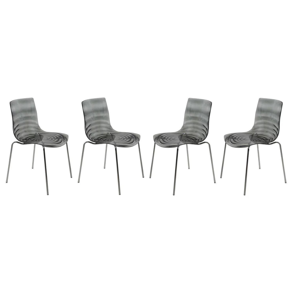 Plastic Dining Chair Set of 4 F783