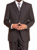 3 Piece Black Suit K511