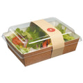 33.8 Ounce Salad Box with Lid and Strip V693324
