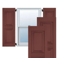 12 in. x 55 in. Exterior Real Wood Pine Raised Panel Shutters Pair T18934