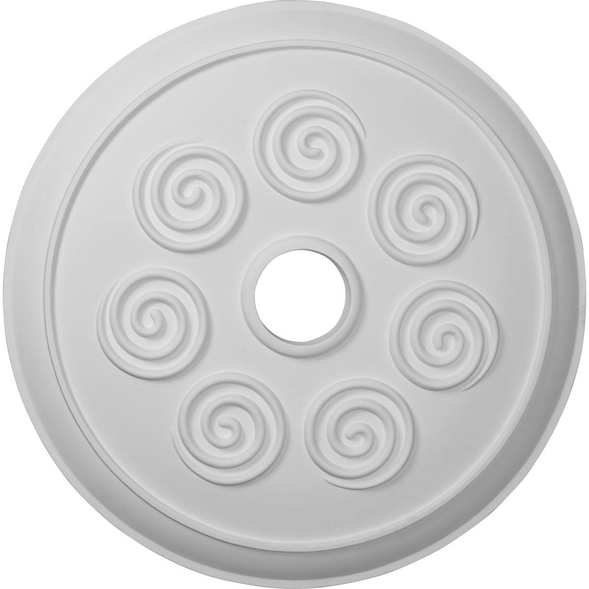 Spiral Ceiling Medallion Hand-Painted Athenian Green Crackle N511993