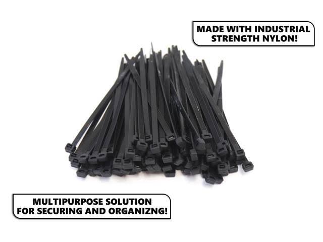 1000-Pack 4 Inches Black Nylon Zip Cable Ties Z221823