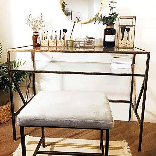 Glass Top Desk Vanity Table U968821
