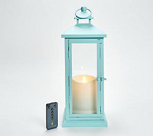 Aqua Indoor/Outdoor Lantern with 5 Candle L16538