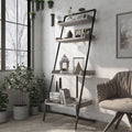 Rustic 4-Shelf Ladder Display Shelf V3752