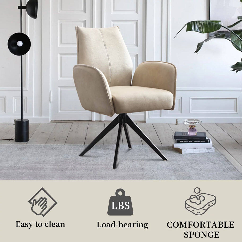 Beige Wide Office Chair O413667