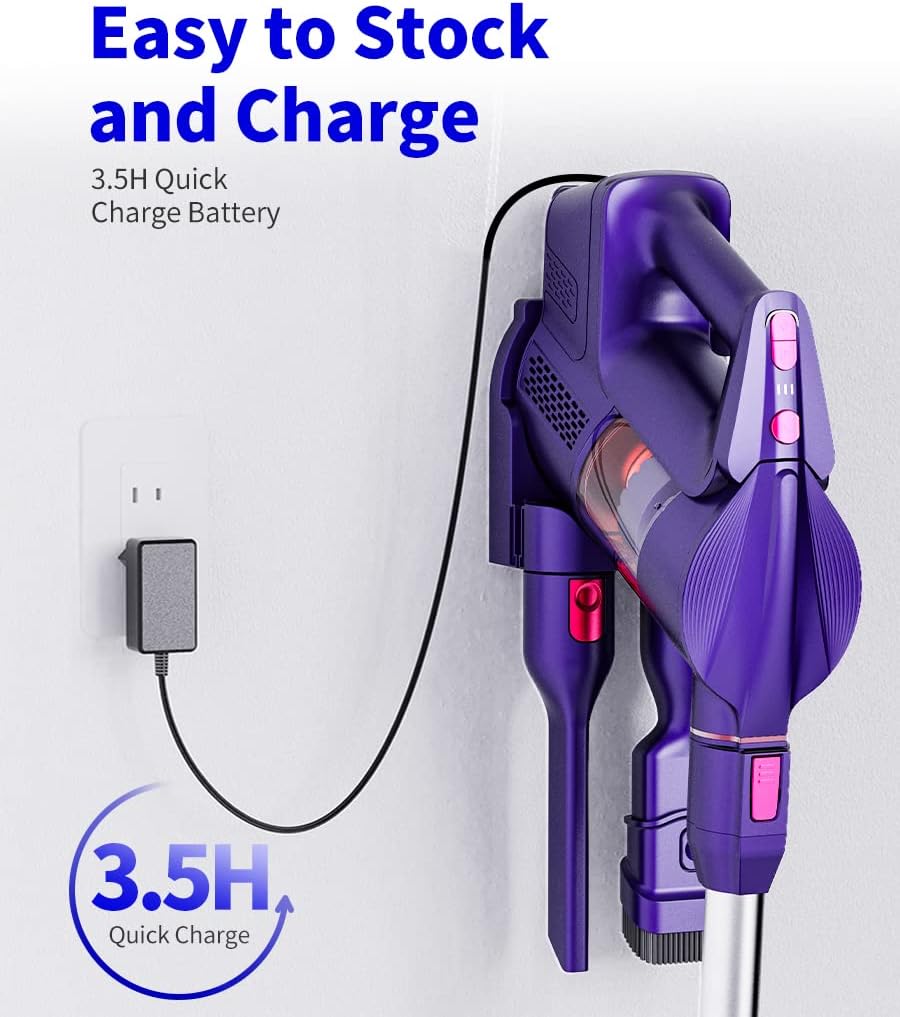 Purple Cordless Stick Vacuum Cleaner X35423