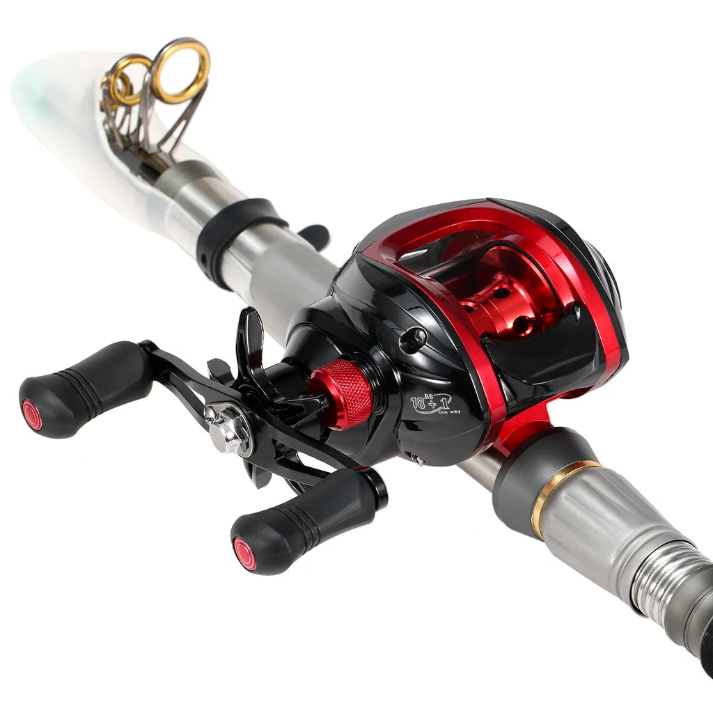 Baitcasting Fishing Reel 7.2:1 Gear Ratio Magnetic Brake L3980