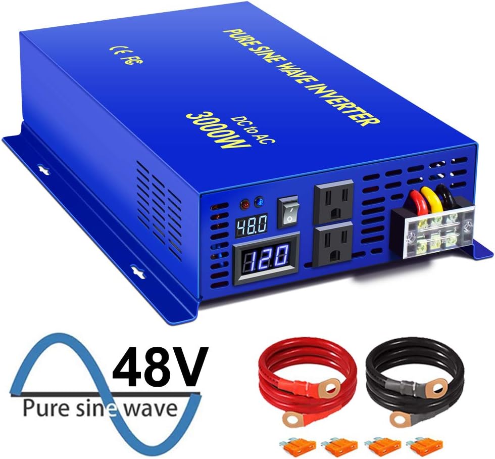3000 watt 48v DC to AC 120v Pure Sine Wave Power Inverter K384