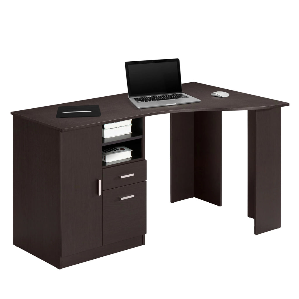 Classic Office Desk with Storage, Espresso C530