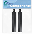 2-Pack BBQ Gas Grill Tube Burner Replacement Parts, Cast Iron, 15 3/4" G293691