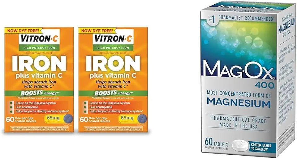 Iron Supplement with Vitamin C and Magnesium Tablets J466