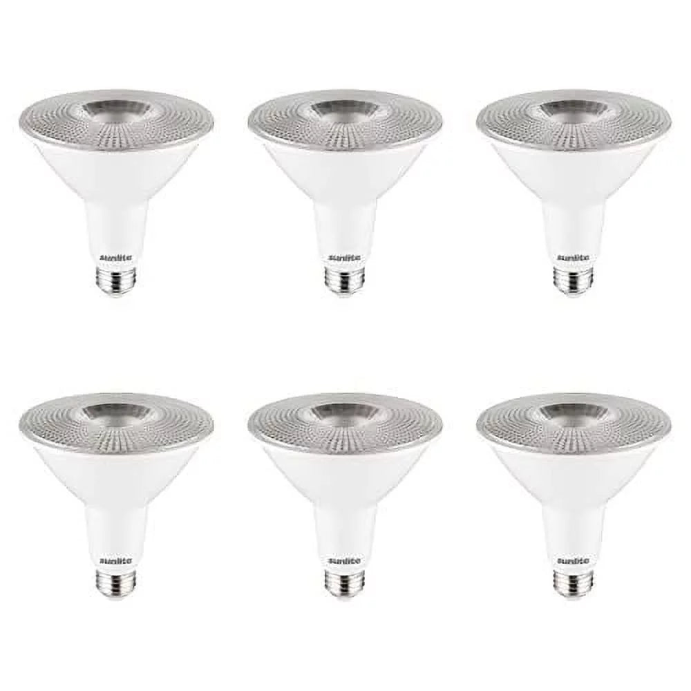 LED PAR38 Long Neck Spotlight Bulb 15 Watts Dimmable 3000K Warm White 6-Pack J5475