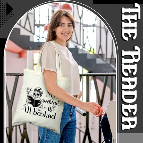 6 Pcs Canvas Book Totes Bags U809