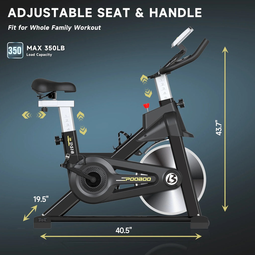 Magnetic Stationary Exercise Bike Blue P808