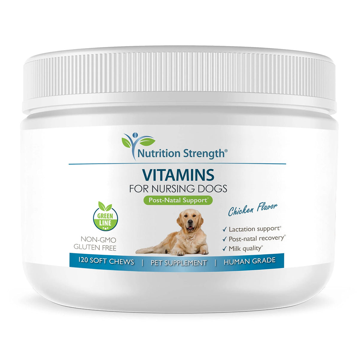 Vitamins for Nursing Dogs with Calcium Phosphorus Magnesium Zinc 120 Soft Chews F86519