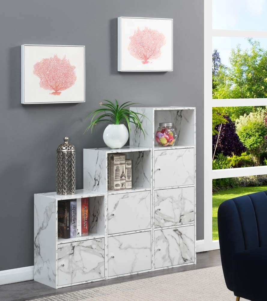 White 3 Door Storage Cabinet J56659