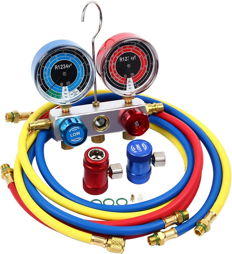 A/C Diagnostic Manifold Gauge Kit for R1234YF Pack of 2 F7044