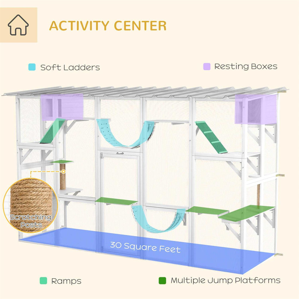 Cat Wooden Outdoor Cat House X737776