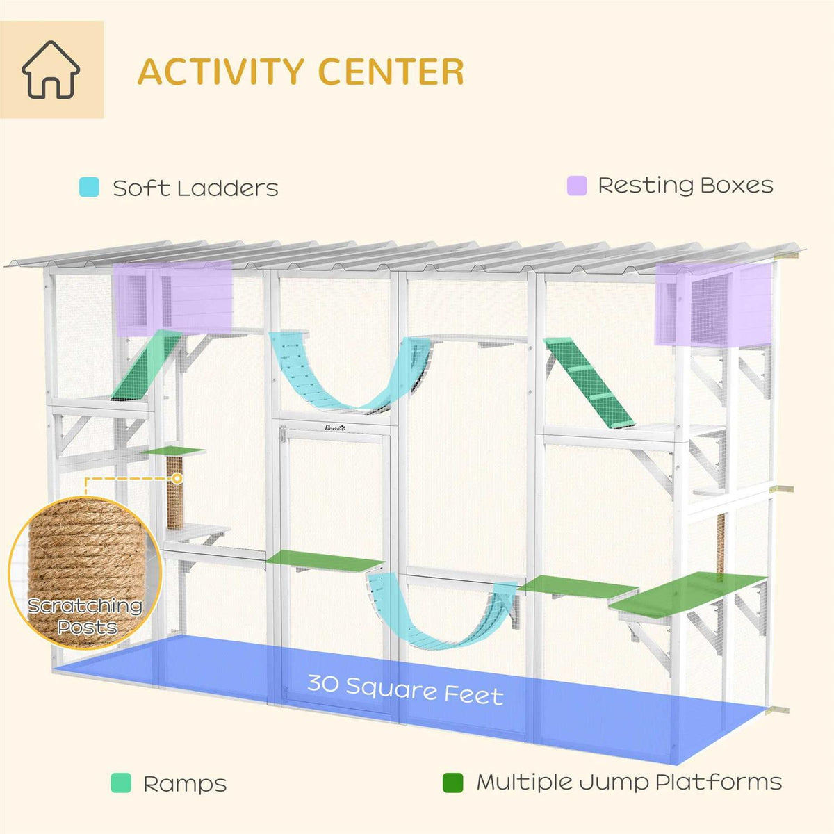 Cat Wooden Outdoor Cat House X737776
