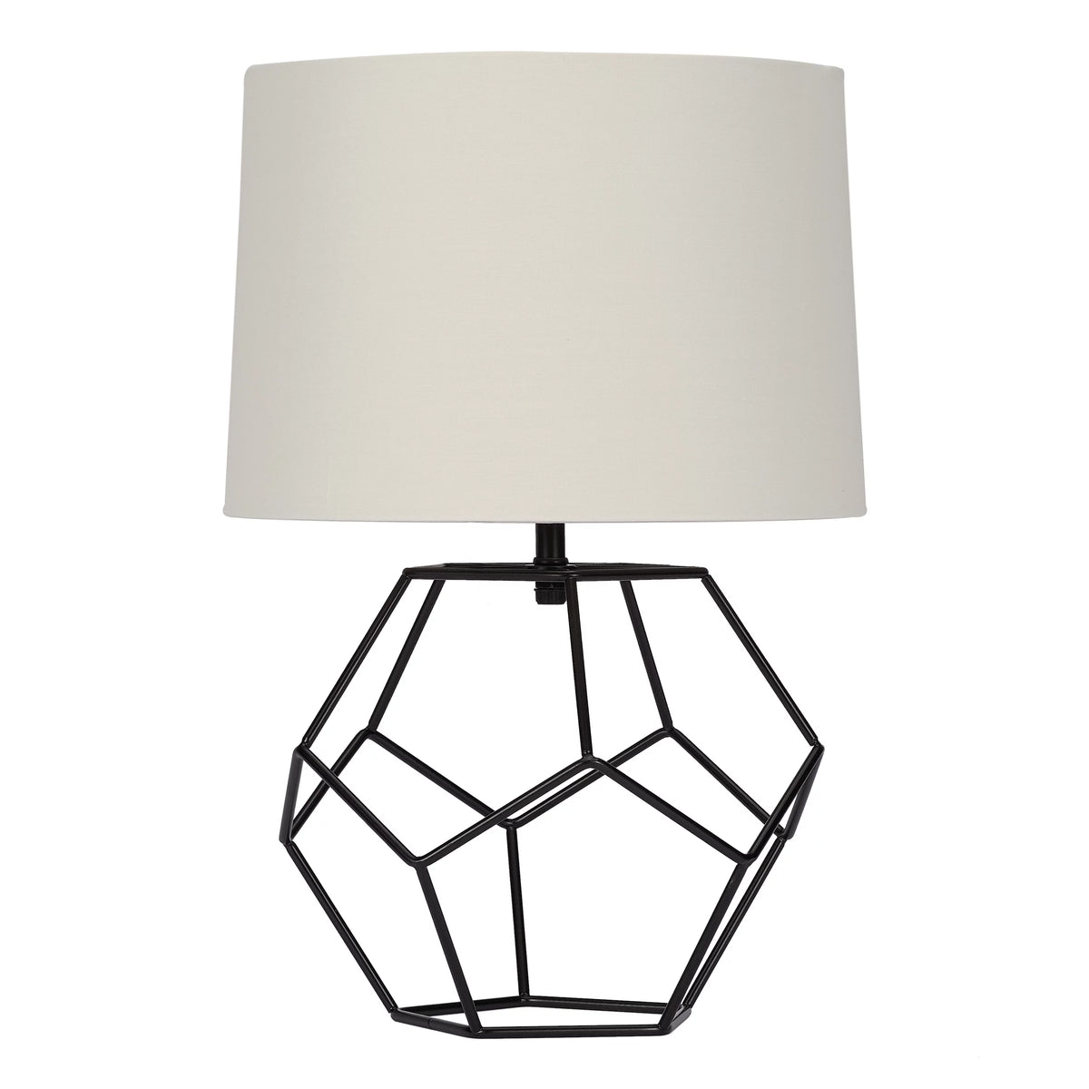 Black Metal Table Lamp with Shade F282313