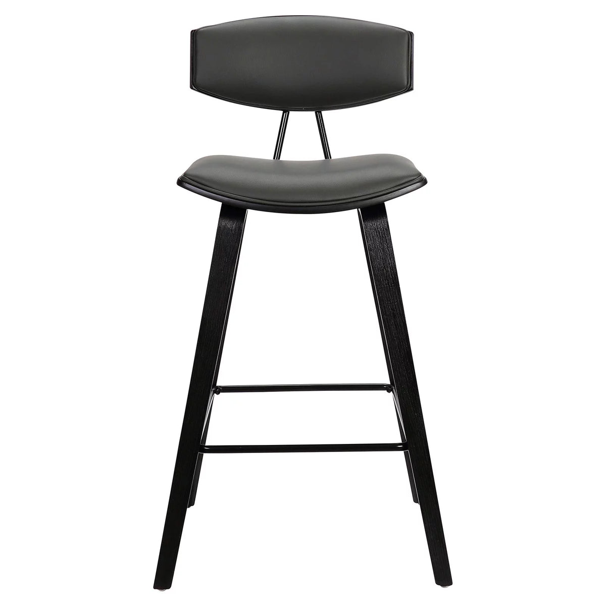 25.5" Modern Faux Leather Barstool W11834