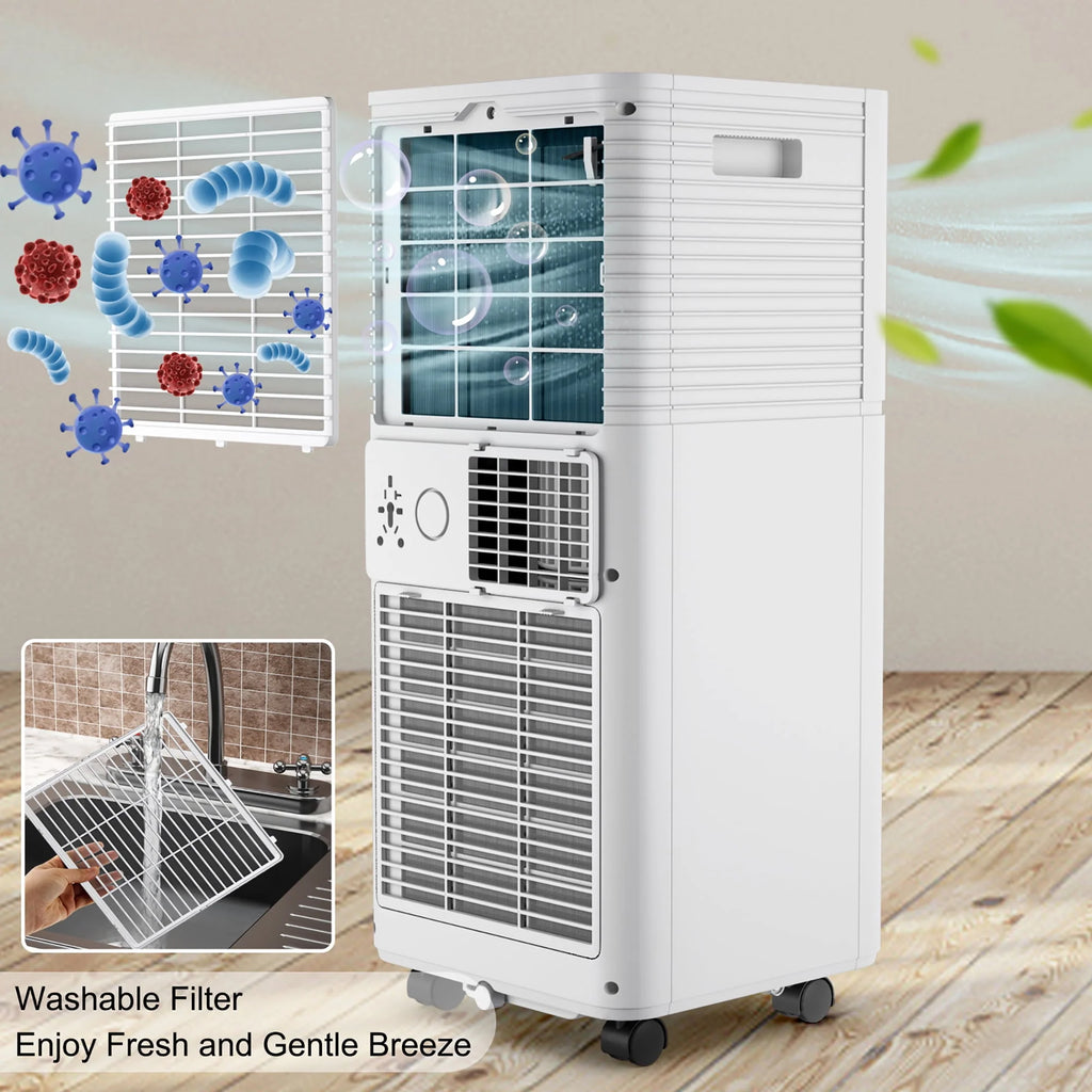 6000 BTU Portable Air Conditioner 3-in-1 Black E65139