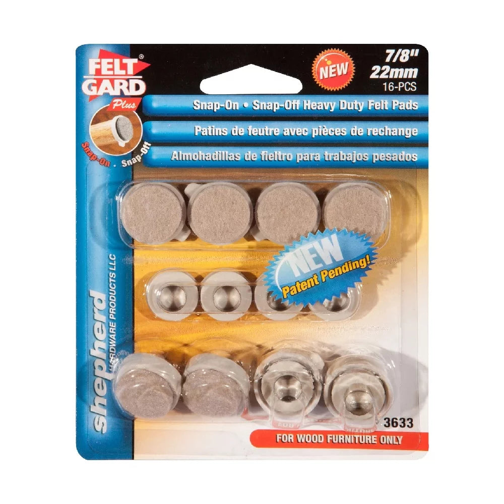 Beige Round Furniture Pads 8 Count Q305252