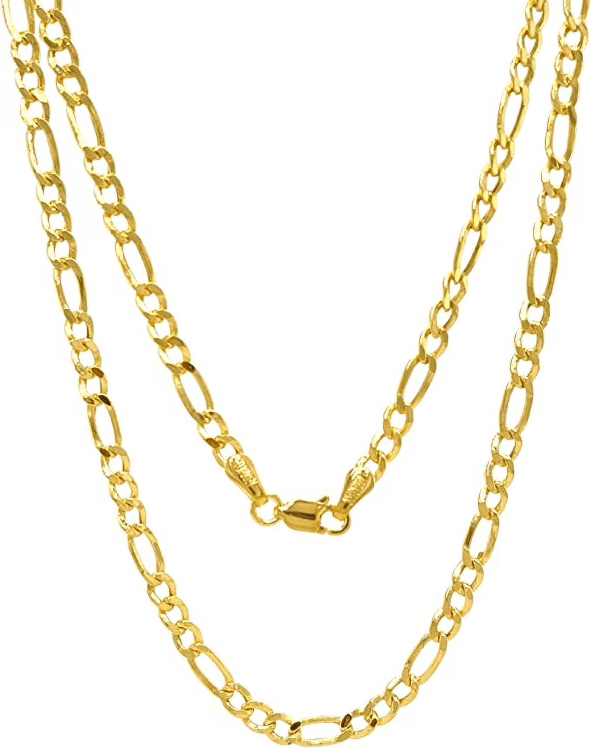 Figaro Link Chain Necklace 16" - 24" R888