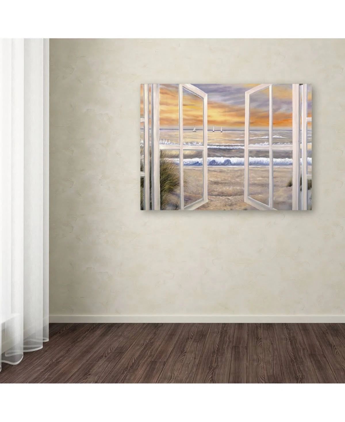 Elongated Window Giclee Canvas Art L8721