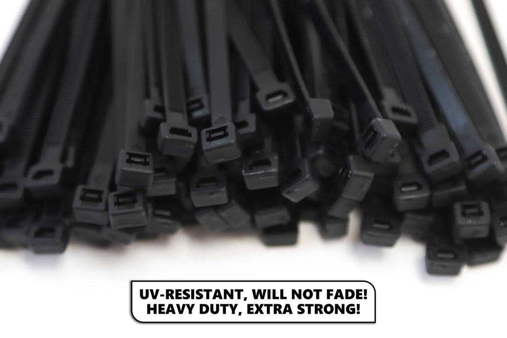 1000-Pack 4 Inches Black Nylon Zip Cable Ties Z221823