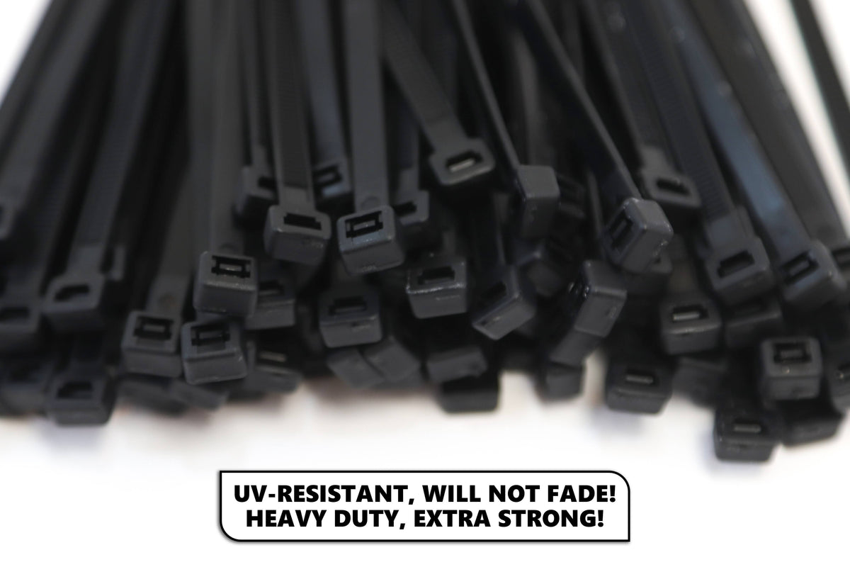 1000-Pack 4 Inches Black Nylon Zip Cable Ties Z221823