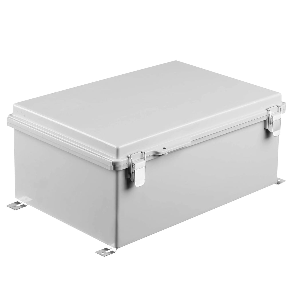 IP67 Waterproof Hinged Cover Plastic Junction Box with Mounting Plate 400×300×180mm E47121