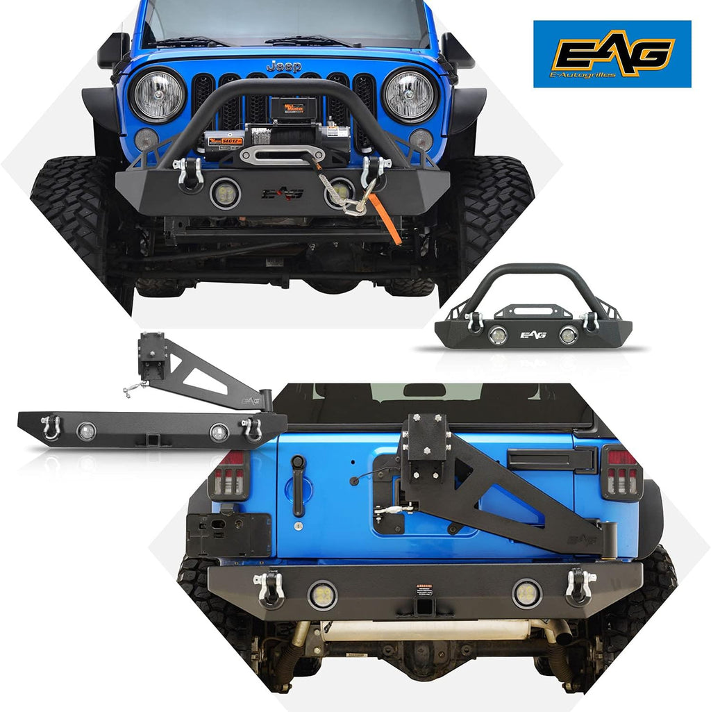 Front and Rear Bumper with Tire Carrier Combo V116645