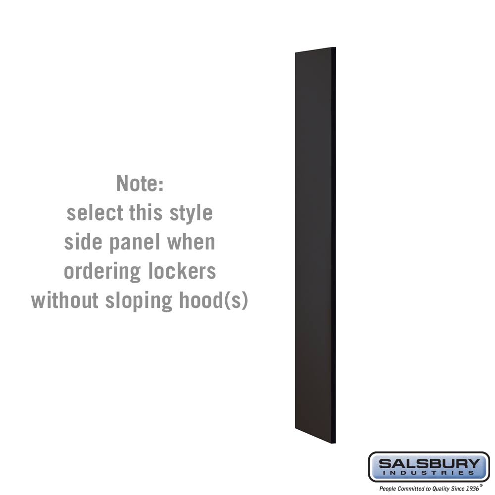 Black Side Panel for 5 Feet High Wood Locker I66673