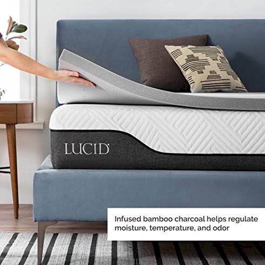 2 inch Bamboo Charcoal Memory Foam Mattress Topper California King C793488