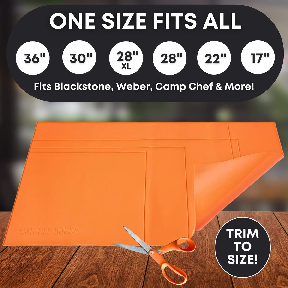 Food Grade Silicone Grill Mat for 17” 22” 28” 30” 36” G177