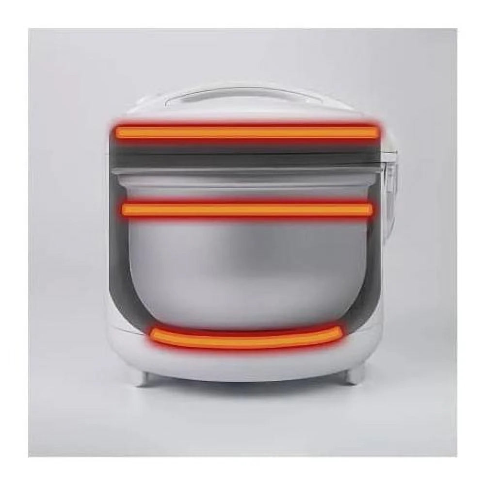 White Automatic Rice Cooker And Warmer With Rice Washing Bowl L3766