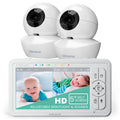 Baby Video Monitor Split Screen 5" HD Display with 2 Cameras O803539