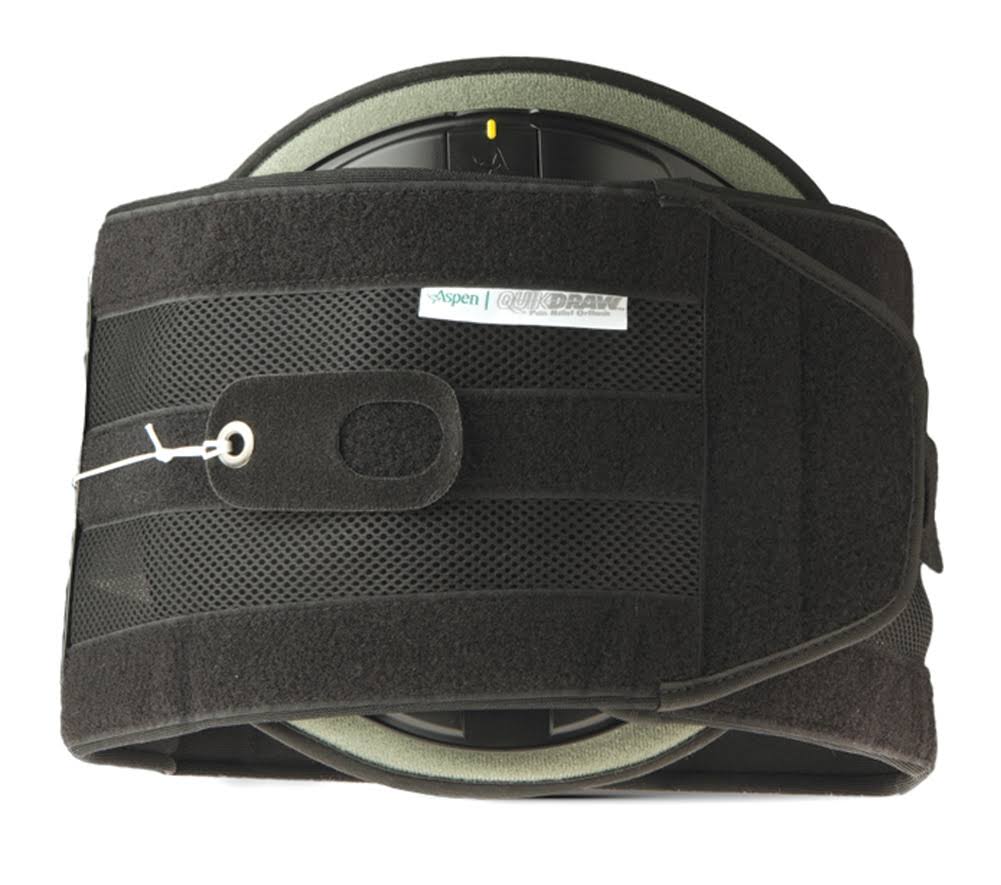 Black X-Large Adult Back Brace R496