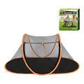 Portable Outdoor Cat Enclosure with Tunnel and Storage Bag Q90899