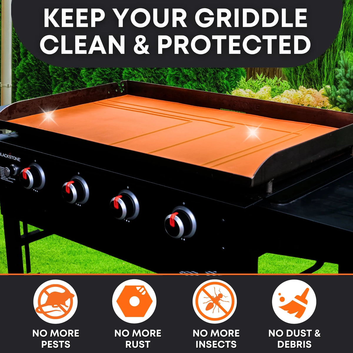 Food Grade Silicone Grill Mat for 17” 22” 28” 30” 36” G177