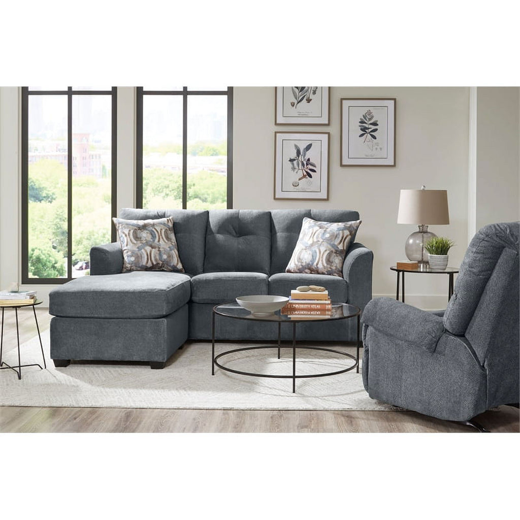 Charcoal Sofa Chaise H712