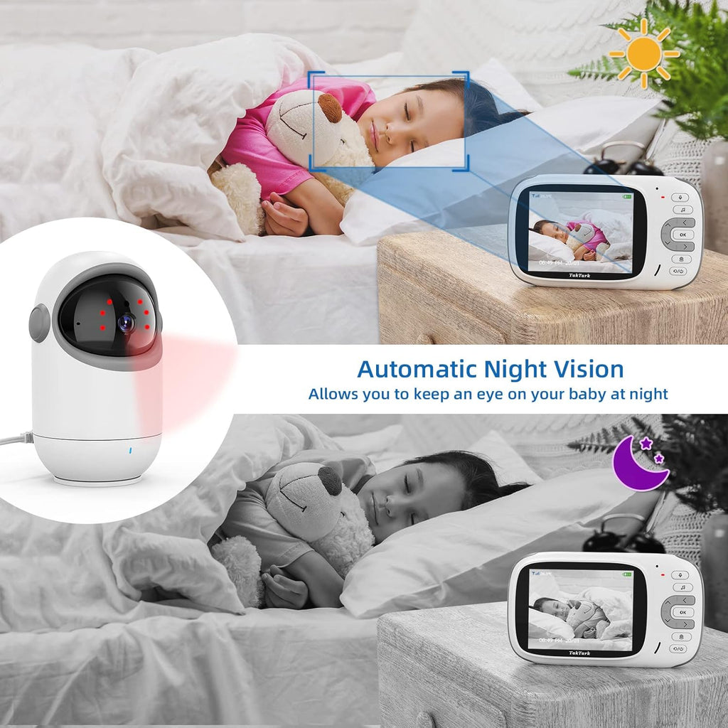 3.2 Baby Monitor with Camera and Audio No WiFi D848