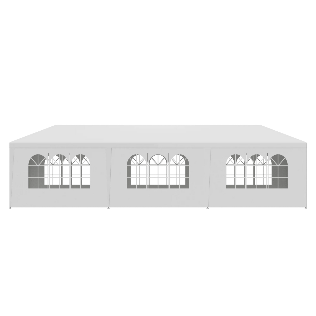 10'x30' White Outdoor Gazebo Canopy Tent with 8 Removable Walls I971