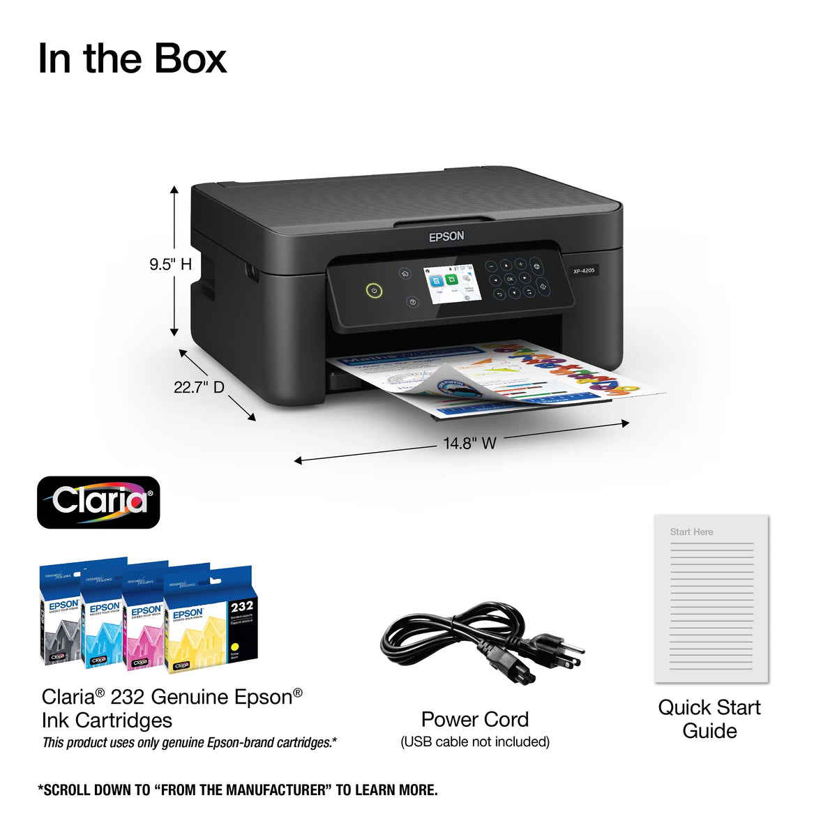 Wireless Color Printer with Scanner and Copier D2086